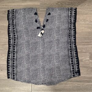 Cool Change Women’s Black and White Patterned Coverup Size M